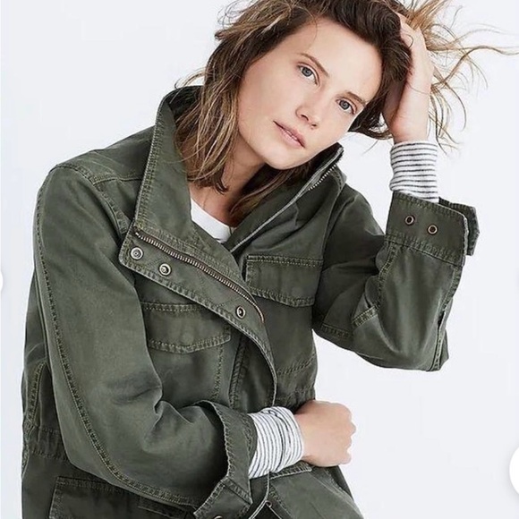 NWT MADEWELL COTTON MILITARY FLEET JACKET - Picture 2 of 8
